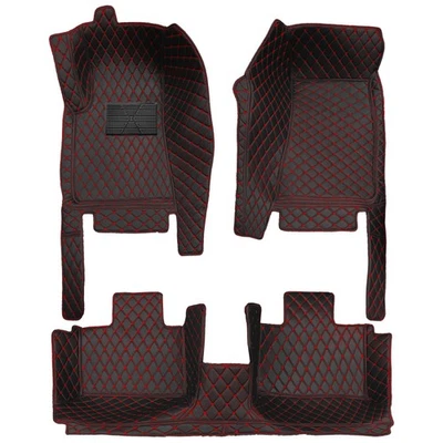 Car floor mat for Dodge Charger 2020 5-seats PU leather car mats Black Red Foto 1 de 4