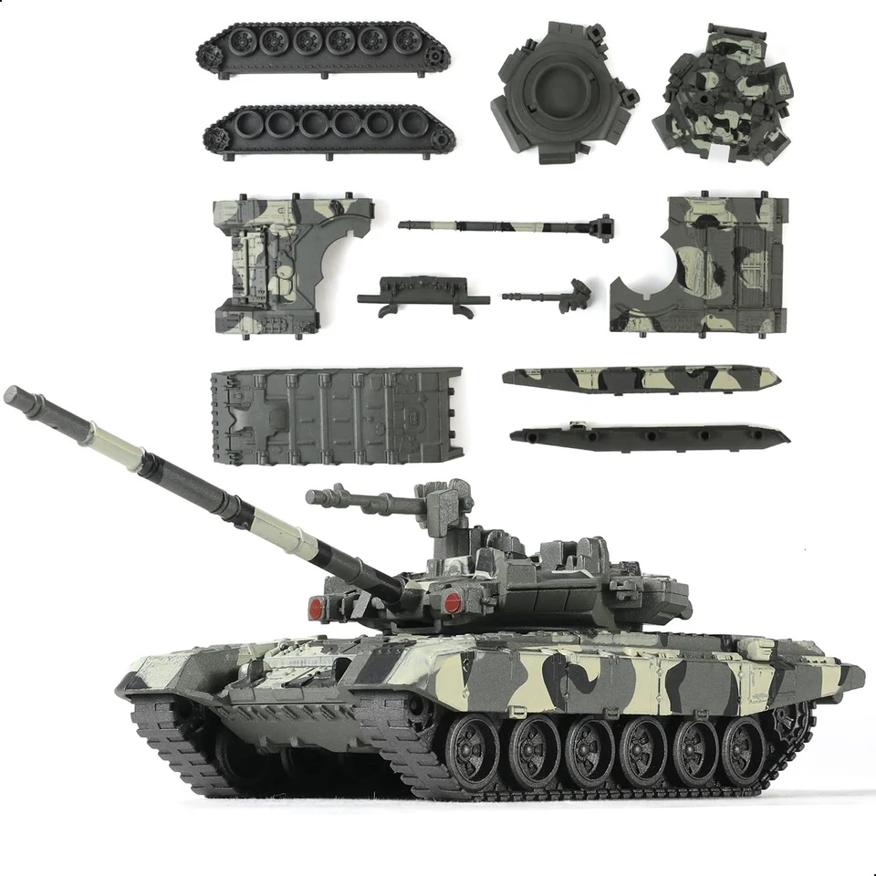 SEBUNAS Serbatoio militare T 90 scala 1/72 kit modello veloce veicolo corazzato - Immagine 1 di 4