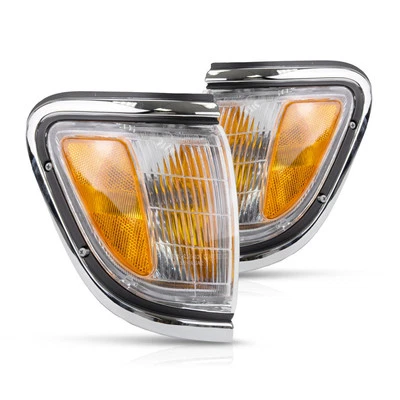 Par de luces de señalización laterales cromadas para conductor y pasajero Toyota Tacoma 1995 96 1997 Foto 1 de 4