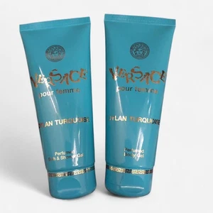 Versace Pour Femme Dylan Turquoise Perfumed Bath & Shower Gel & Body Gel 3.4oz - Picture 1 of 2