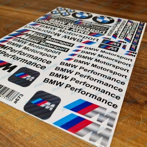 BMW Motorrad Motorsport BMW M Sport Performance Laminated Decals Stickers Set - Picture 1 of 7
