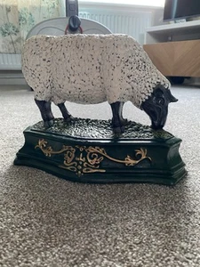 Cast Iron Sheep Doorstop - 10" Long x 7 1/2" Tall - Picture 1 of 3