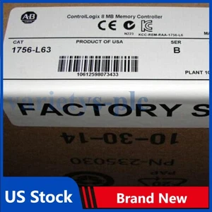 New Sealed AB 1756-L63 /B ControlLogix 8MB Memory Controller 1756L63 US Free Tax - Picture 1 of 5