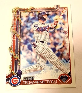 2025 Topps Holiday Mega Variation SP #41 Pete Crow-Armstrong Chicago Cubs Star - Picture 1 of 2