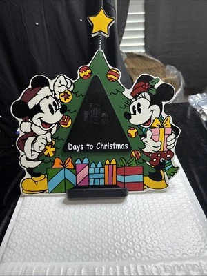 Disney Mickey Advent Countdown Calendar Chalkboard Days Christmas Vintage Xmas - Image 1 of 4