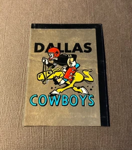 1960 Topps Football Metallic Sticker Dallas Cowboys Team - EX - Bild 1 von 4