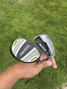 2 TOP FLITE JUNIOR HYBRID TOP AND SAND WEDGE. - Picture 1 of 6