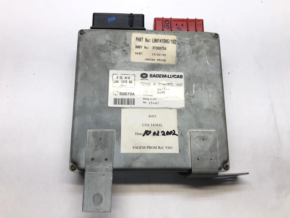 Módulo de control del motor Jaguar XJ6 1995-1996 ECU LNA1410AL 4,0 L sin sobrealimentador Foto 1 de 4