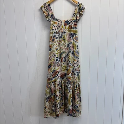 Maxi Vestido House of Harlow 1960 Para Mujer Boho Floral Cottage Talla L Trad Wife Nuevo con Etiquetas Foto 1 de 4