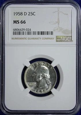 1958-D Washington Quarter Dollar NGC 66  (2532274) - Image 1 of 4