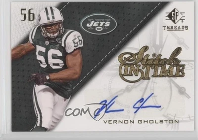 2009 SP Threads Stitch in Time Vernon Gholston #SIT-VG Auto - Image 1 of 2