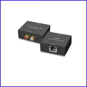 Compact Stereo Audio Extender - RCA Balun with Surge Protection & Isolation - Picture 1 of 8