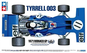 Tamiya 1/12 scale TYRRELL 003 1971 F1 MONACO GP car model kit - Picture 1 of 13