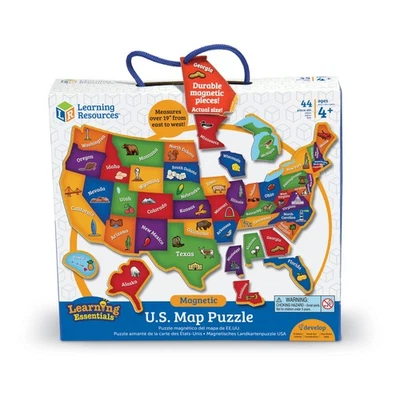 New - Learning Resources Learning Essentials - Magnetic U.S. Map Puzzle: 44 Pcs - Image 1 of 4