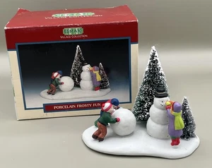 Colección Lemax Village Porcelana Frosty Fun 1996 con Caja Estilo #63175 - Imagen 1 de 5