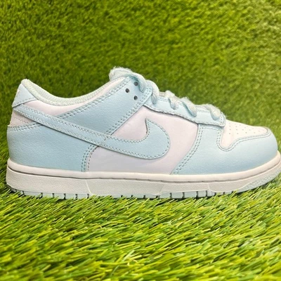 Nike Dunk Low Niños Talla 2.5Y Azul Glaciar Blanco Zapatos Atléticos de Cuero Tenis Foto 1 de 4