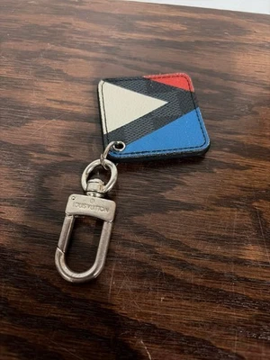 LOUIS VUITTON Damier Graphite Illustre Regatta Key Holder Bag Charm - Image 1 of 4