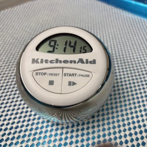 KitchenAid Digital Kitchen Timer Easy to Read Cooks Series White/Chrome - Picture 1 of 4