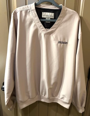 Cutter & Buck  The Players Beige Men's Pullover Long Sleeve Size Large Shirt - Image 1 of 4