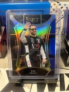 2024 Panini Select NASCAR Racing Kaz Grala Black & Blue Prizm #/49 - Picture 1 of 2