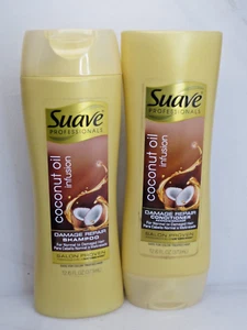 SUAVE PROFESSIONALS COCONUT OIL INFUSION SHAMPOO & CONDITIONER 12.6 OZ LOT OF 2 - Picture 1 of 2