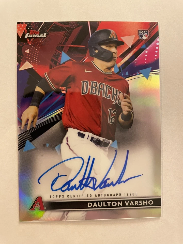 Daulton Varsho 2021 Topps Finest Rookie On Card Auto FA-DV Arizona Diamdbacks - Image 1 of 1