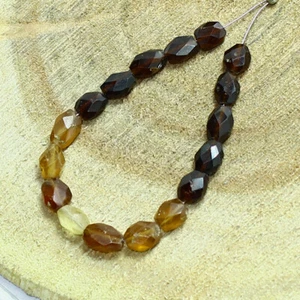 Hessonite Faceted Marquise Beads Briolette Natural Loose Gemstone Making Jewelry - Picture 1 of 3