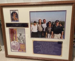 Byron Scott Autograph Valley Building Golf Tournament Framed Collage Collectible - Picture 1 of 9