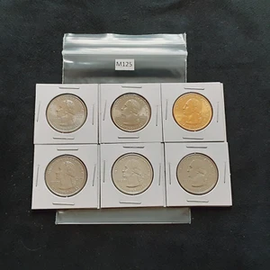 2001 Rhode Island State Quarters Set! 6 Different coins! 1 90% silver!! M125 - Picture 1 of 2