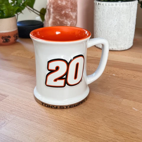 NASCAR Tony Stewart #20 Home Depot Embossed Gilded Coffee Mug Cover