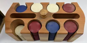 Vintage Ton Poker Chip Set in Holzbox mit Deckel - Bild 1 von 11