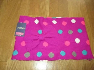 NEW GIRLS CHEROKEE PURPLE SCARF / COWL WITH BOW SIZE: 4-16, NWT NICE & CUTE - Picture 1 of 4