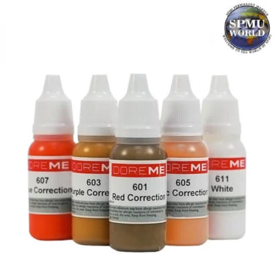 Doreme Microblading SPMU Pigment KORREKTOR - BLAU/ROT/LILA - Permanent Make-up