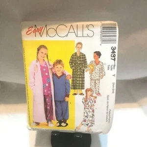 #3437 McCalls childrens robe pajama sewing pattern size XS-S UNCUT - Picture 1 of 4
