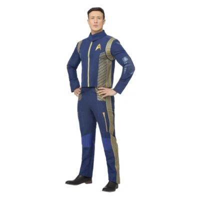 Uniforme Star Trek Discovery Command adulto azul dorado Foto 1 de 2