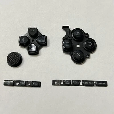 OEM Black Sony PSP 3000 Dpad Right Button Rubber Set Joystick Cap - Image 1 of 2
