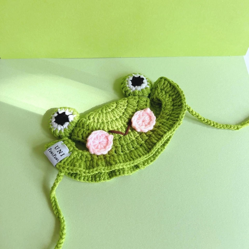 Froggie猫和小狗钩针帽/针织猫帽 — 第 1/4 张图片