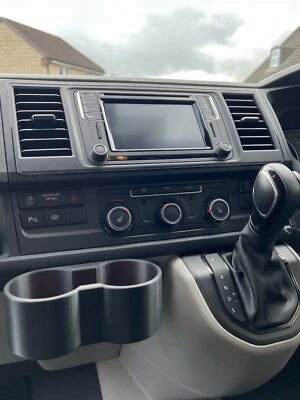 Doppel Getränkehalter Becherhalter passend für VW T6 Transporter - Image 1 of 4