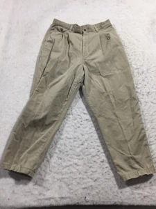 Lee Casual Khakis Boys 18 Beige Pockets Pleated Wrinkle Free - Picture 1 of 10