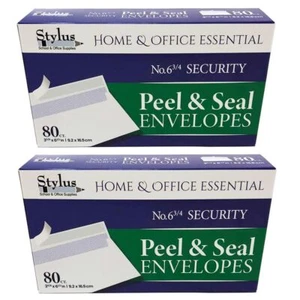 160 Peel Self-Seal Letter White Envelopes for Mailing Shipping Mailer 3 5/8 X 6 - Picture 1 of 1