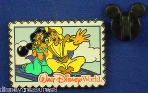 Aladdin und Jasmin auf Zauberteppich WDW Postkarten Deluxe Disney Pin # 88257 - Bild 1 von 4