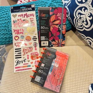 The Happy Planner 3-Piece Bundle MAMBI Journal, Mom Stickers , Mini Notebook NEW - Picture 1 of 8