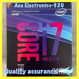 Intel Core i7-8700K 3.70 GHz Hexa-Core (BX80684I78700K) CPU Processor *NEW* - Picture 1 of 3
