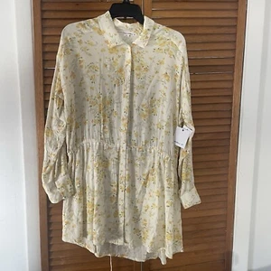 Vestido de verano O’Neill para mujer estampado floral amarillo cami encubrir talla S nuevo con etiquetas - Imagen 1 de 9