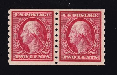 US 393 1c Washington Unused Pair VF-XF OG NH w/ PF Cert SCV $260 (BB9) - Image 1 of 3