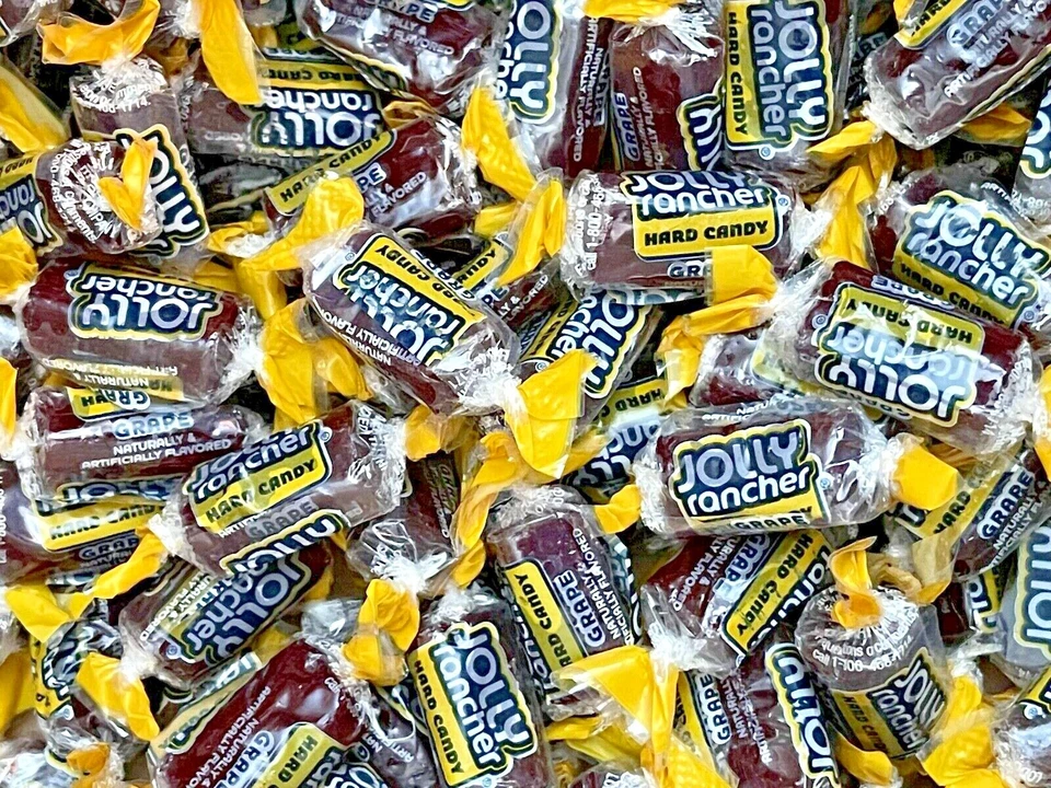 CARAMELO DURO DE UVA JOLLY RANCHERs a granel elige tu talla fresco envío gratuito púrpura Foto 1 de 4