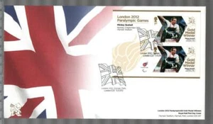 GB 2012 LONDON PARALYMPIC GAMES FDC - MICKEY BUSHELL HERREN 100M - Bild 1 von 1