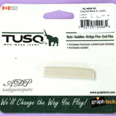 Sillet Graph Tech Tusq PQ-4000-00 No Muesca Jumbo XL Acústica Blank Tuerca - Imagen 1 de 3