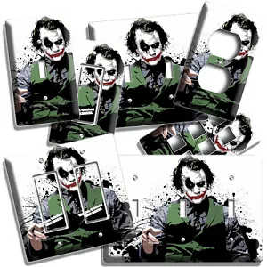 PLACAS DE PARED DE INTERRUPTOR DE LUZ DE CABALLERO OSCURO THE JOKER BATMAN DECORACIÓN DE ARTE SALA DE JUEGOS - Imagen 1 de 34