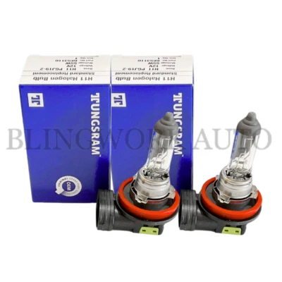 (2 PCS) TUNGSRAM OEM REPLACEMENT H11 HALOGEN LIGHT BULBS GLOBES 12V 55W - Image 1 of 4